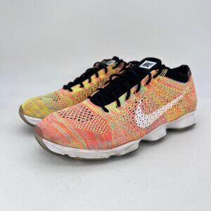 Nike Flyknit Zoom Agility Electric Green Pink Women Shoes 698616-003 Sz 8.5